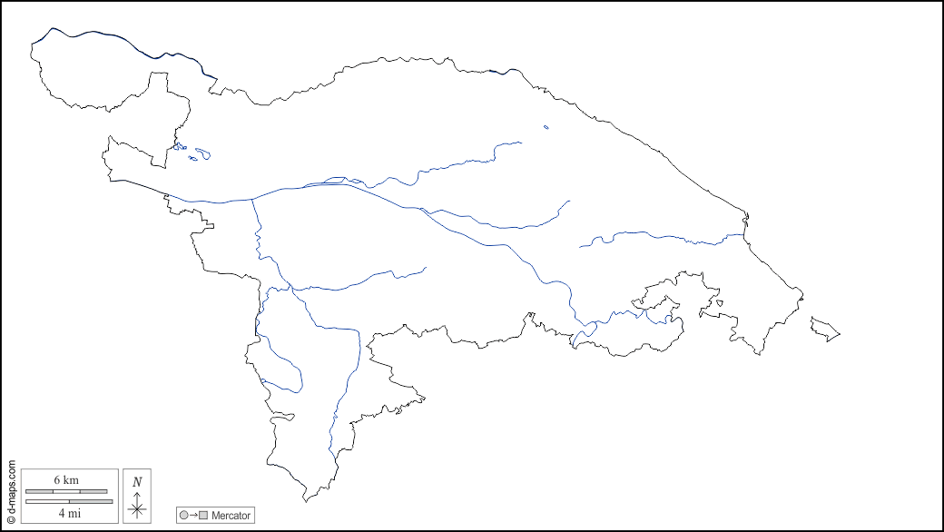 Turgóvia : d-maps.com: mapa livre, mapa em branco livre, mapa livre do esboço, mapa básico livre
 : contornos, hidrografia, branco