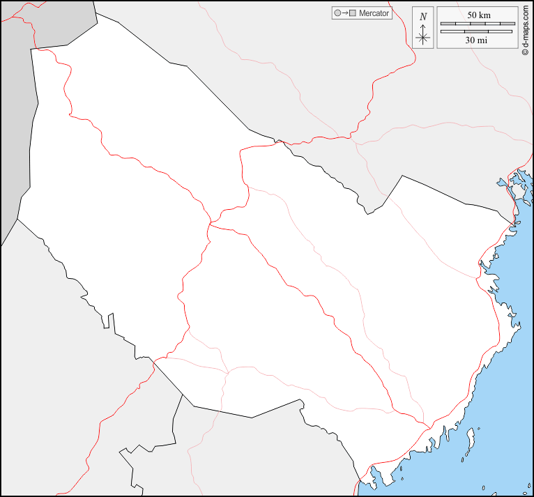 Västerbotten : d-maps.com: Kostenlose Karten, kostenlose stumme Karte, kostenlose unausgefüllt Landkarte, kostenlose hochauflösende Umrisskarte : Grenzen, Straßen
