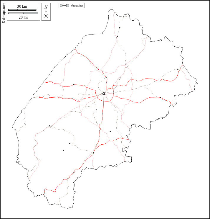 Leopoli : d-maps.com: mappa gratuita, mappa muta gratuita, cartina muta gratuita : contorni, principali città, strade, bianco