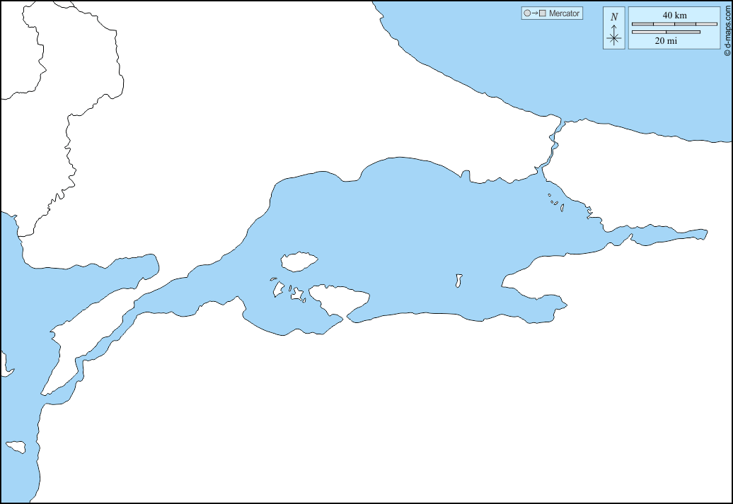 Sea of Marmara : d-maps.com: free map, free blank map, free outline map, free base map : states