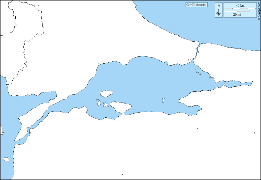 Sea of Marmara : d-maps.com: free map, free blank map, free outline map, free base map : states, main cities