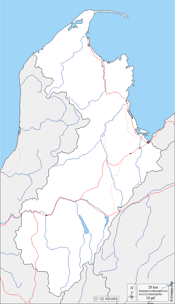 مقاطعة تاسمان : خريطة مجانية, خريطة خاليه من الفراغ, خريطة الخطوط العريضة, خريطة القاعدة الحرة
 : حدود, هيدروغرافيا, المدن الرئيسية, الطرق